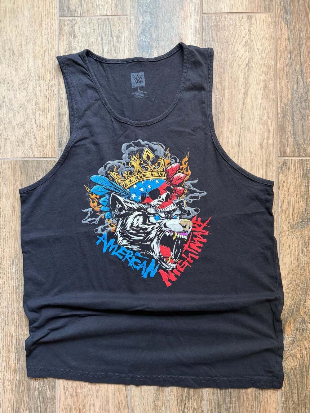 WWE Authentic Cody Rhodes American Nightmare Tank Top Men's Size Large